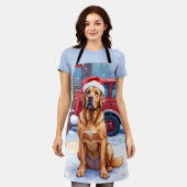 Tablier Dogue de Bordeaux Firefighter Station Santa Hat (Porté)