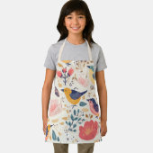 Tablier d'oiseaux et de fleurs pour enfants (Insitu)