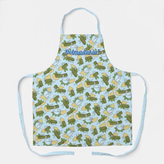 Tablier Dolmadakia Motif Apron (Recto)