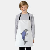 Tablier Dolphin as Secretary with Stack of paper (Porté)