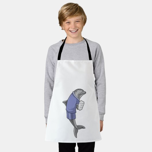 Tablier Dolphin as Secretary with Stack of paper (Porté)