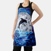 Tablier Dolphin Silhouette Océan et Lune (Insitu)