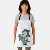 Tablier Dolpin comme patineur avec skateboard (Insitu)