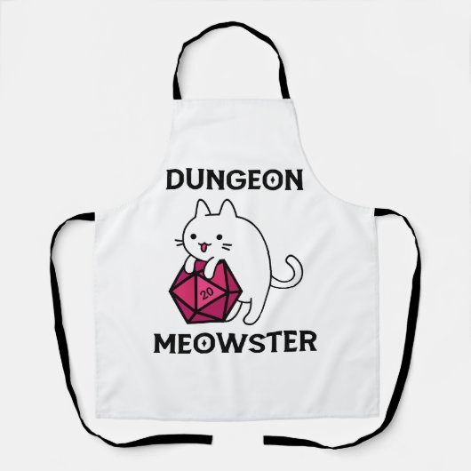 Tablier Donjon Meowster Chat Drôle (Recto)