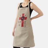 Tablier Donnez-Nous Ce Jour Citer Croix Unique Tan (Insitu)