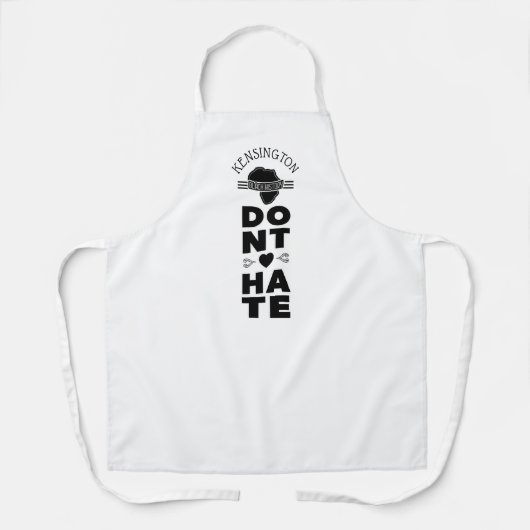 Tablier Don't Hate Black History on WHITE (Recto)