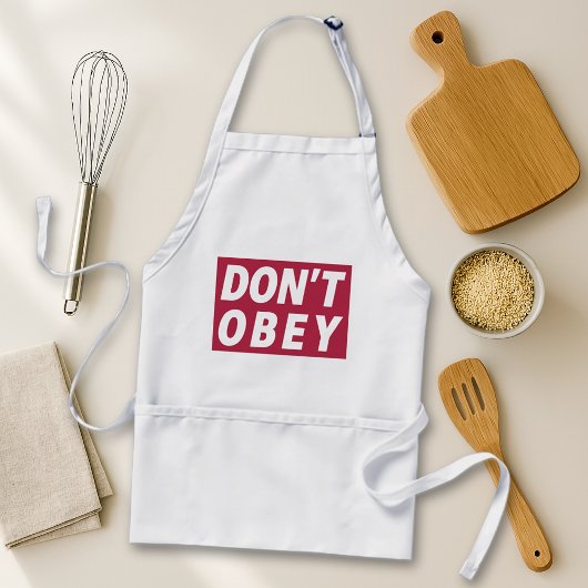 Tablier Don't Obey Portland Frog Protest