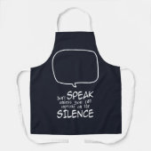 Tablier Don't Speak (Recto)