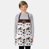 Tablier Donut Baker Nom personnalisé Apron Enfants (Porté)