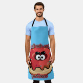 Tablier Donut en colère : Frais par patience (Porté)