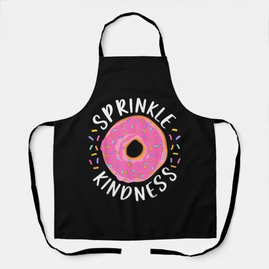 Tablier Donut Sprinkle Kindness Funny Girls Femmes Doughnu (Recto)