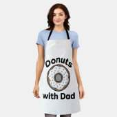 Tablier Donuts avec Papa Conception de chemise de beignet (Porté)