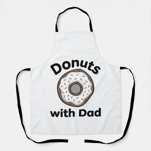 Tablier Donuts avec Papa Conception de chemise de beignet (Recto)