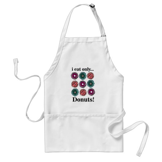 Tablier Donuts Je Mange Seulement Des Donuts (Devant)