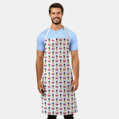 Tablier Doodle à l'ananas et à la pastèque Motif 2 (Porté)