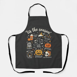 Tablier Doodle de Halloween C'est la saison design sorcièr