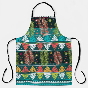 Tablier Doodle ethnique floral : Vintage doux.