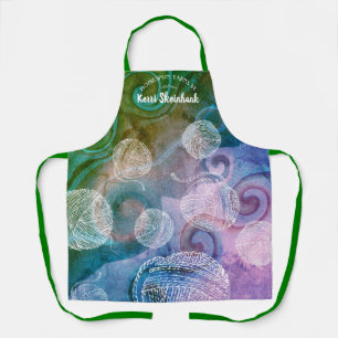 Tablier Doodle fil tricot crochet homespun artisanat spect