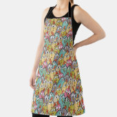 Tablier Doodle mignon poulets de dessin (Insitu)