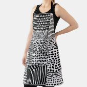 Tablier Doodle noir blanc : Ethnic Seamless (Insitu)