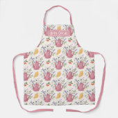Tablier Doodle temps de thé Whimsical (Recto)