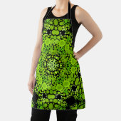 Tablier Dot Mandala Flower Green (Insitu)