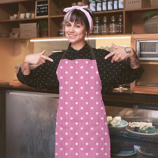 Tablier Dotty Délicieux rose