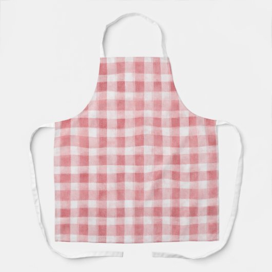 Tablier Douce Fille Rose Blanc Carreaux Rayures Mariage Mo (Recto)