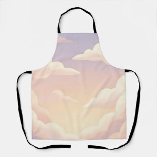 Tablier Douces Nuages Rêveurs Ciel Lavande Rose Pastel 