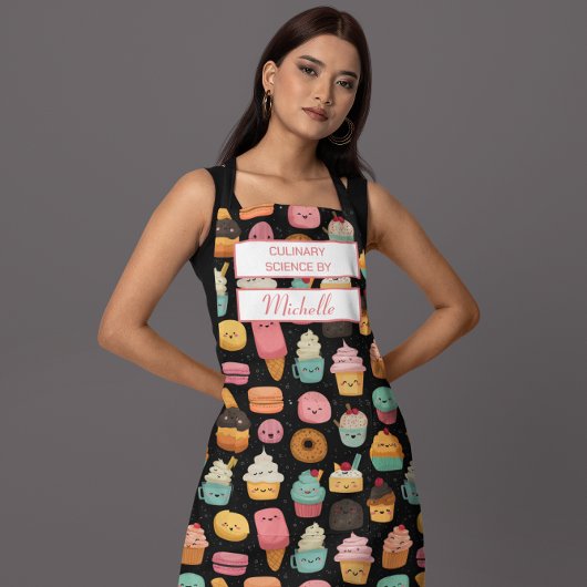 Tablier Douceurs sur mesure – Science culinaire par [Nom]