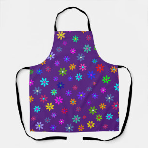 Tablier Douche à fleurs - motif de couleur 1