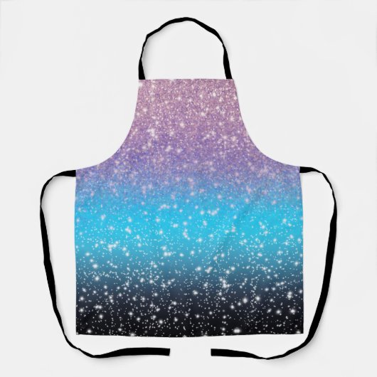 Tablier Douche Sparkling Ombre en bleu (Recto)