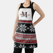 Tablier Doux de Noël Monogrammé Motif Apron (Insitu)