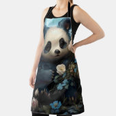 Tablier Doux Ours De Panda Chez Les Roses De La Jungle (Insitu)