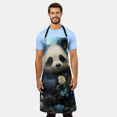 Tablier Doux Ours De Panda Chez Les Roses De La Jungle (Porté)