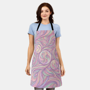 Tablier doux pastel de phase lunaire abstraite
