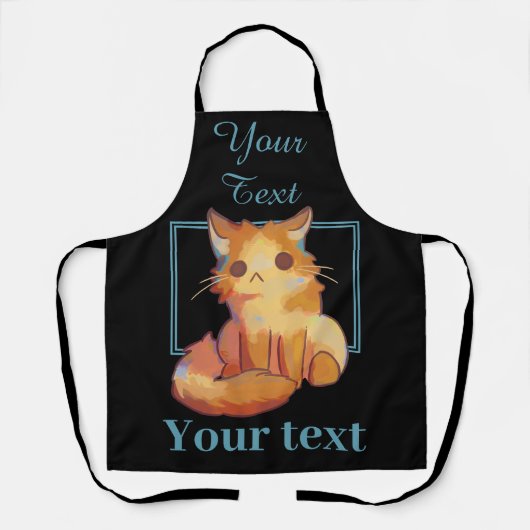 Tablier Doux petit chat, chaton, minou (Recto)