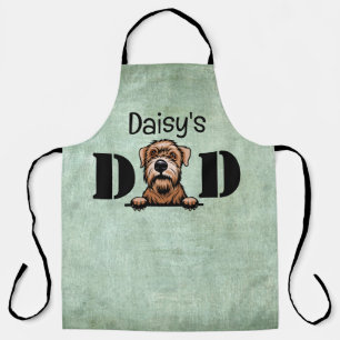 Tablier Doux revêtu Wheaten Terrier Personnalisé Papa Apro