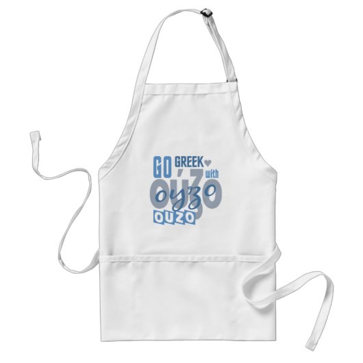 Tablier d'ouzo - choisir style & couleur (Devant)