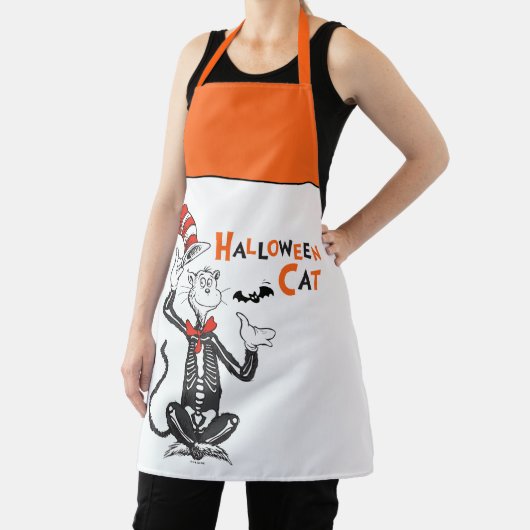 Tablier Dr. Seuss | Chat Chapeauté Halloween (Insitu)