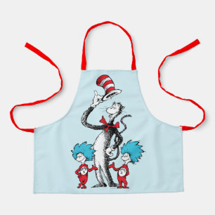 Tablier Dr Seuss   Chat dans le Casquette, Chose un & Chos