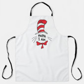 Tablier Dr Seuss | Chat dans le Casquette - Papa Je suis (Recto)
