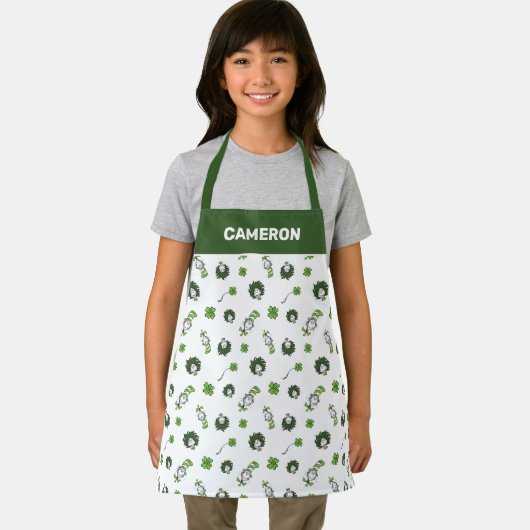 Tablier Dr Seuss | Chat dans le Motif Casquette Clover (Insitu)