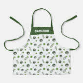 Tablier Dr Seuss | Chat dans le Motif Casquette Clover (Recto)