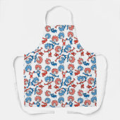Tablier Dr Seuss | Chose Une Chose Deux Motifs du drapeau  (Recto)