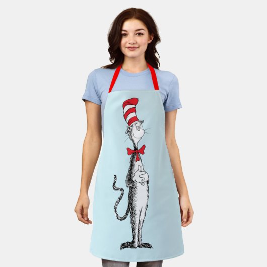 Tablier Dr. Seuss I Chat dans le Casquette debout haut (Porté)
