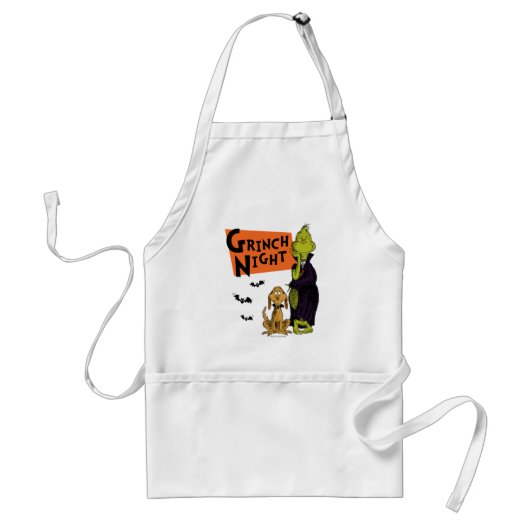 Tablier Dr. Seuss | Nuit Grinch Halloween Graphique (Devant)