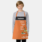 Tablier Dr Seuss | Oeufs verts et jambon (Porté)