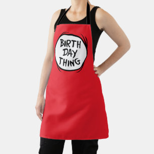 Tablier Dr Seuss Thing 1 Chose 2 - Chose d'anniversaire