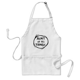 Tablier Dr. Seuss   Thing 1 Thing 2 - Aunt of all Things